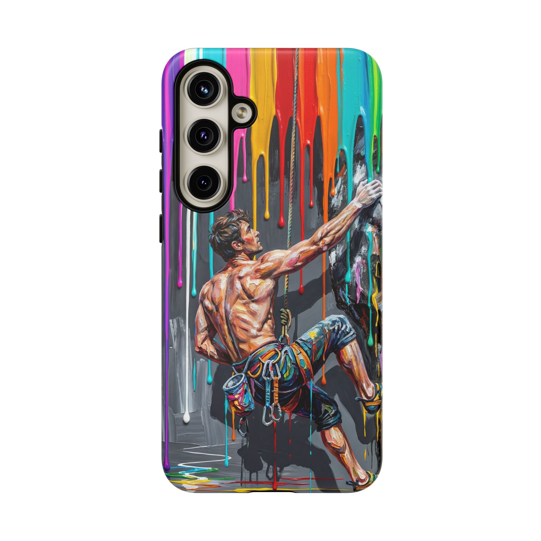 Colourful Rock Climber Art Protective Samsung Galaxy Phone Case