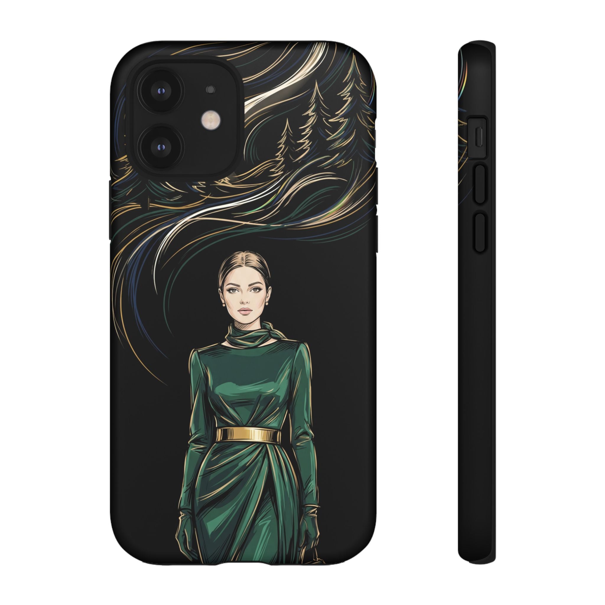 Elegant Forest Woman iPhone Case