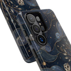 Barn Owl Samsung Galaxy Phone Case | Midnight Forest Art Cover