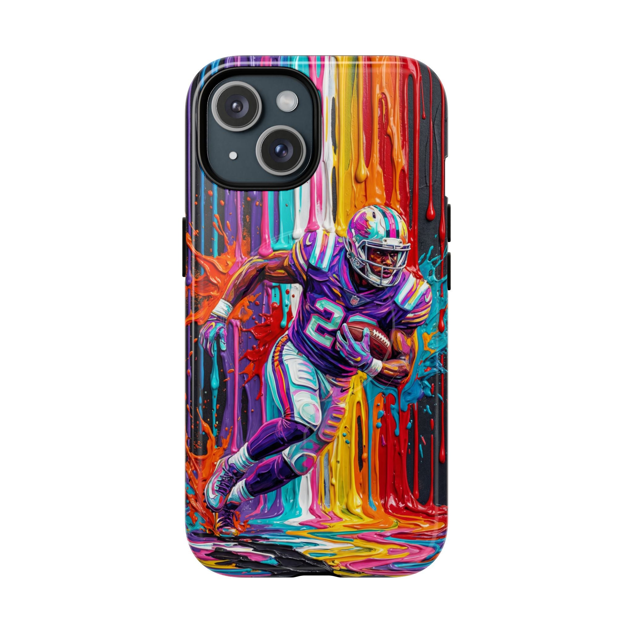 Vibrant American Football Runner MagSafe iPhone Case