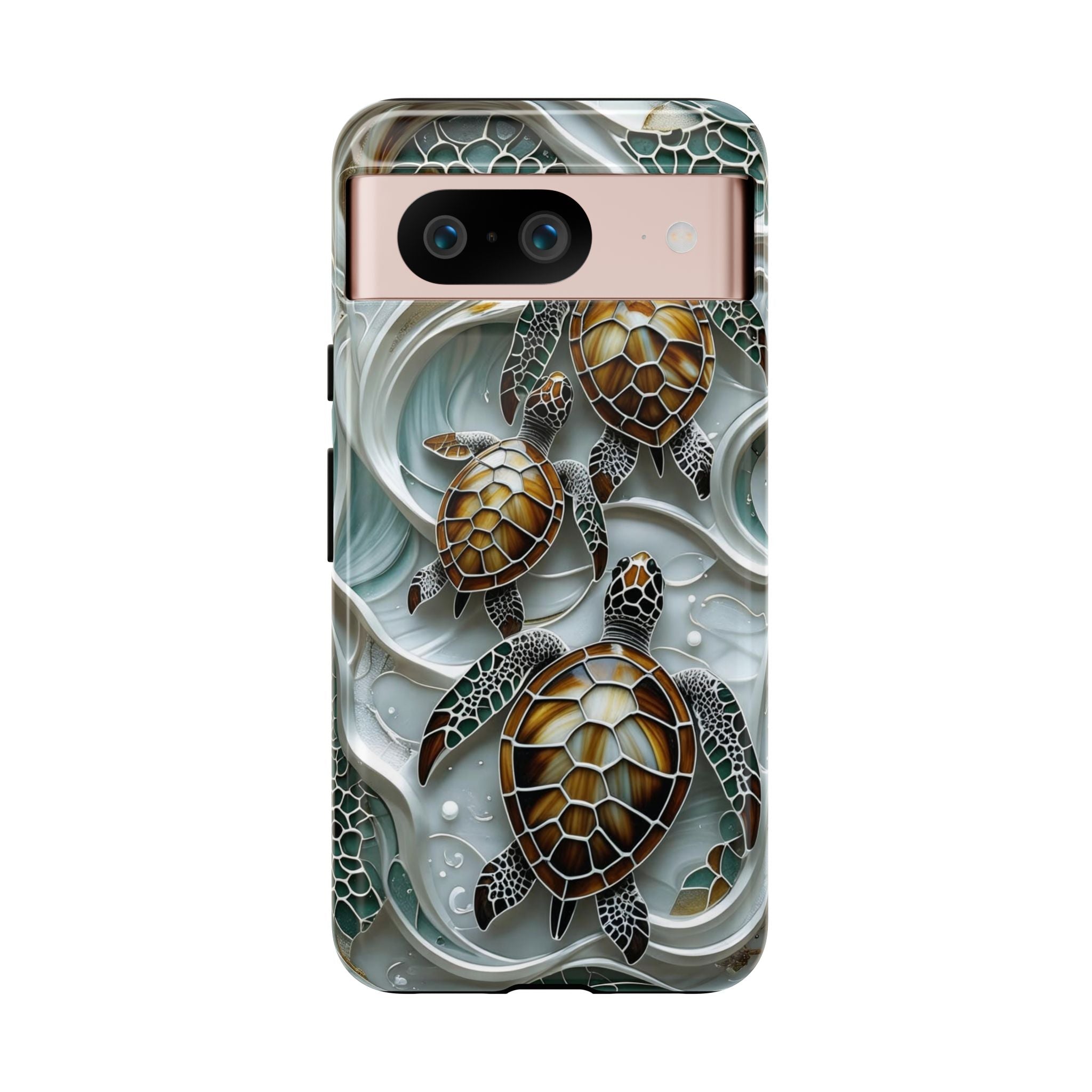 Sea Turtle Google Pixel Case — Ocean Waves Protective Phone Cover