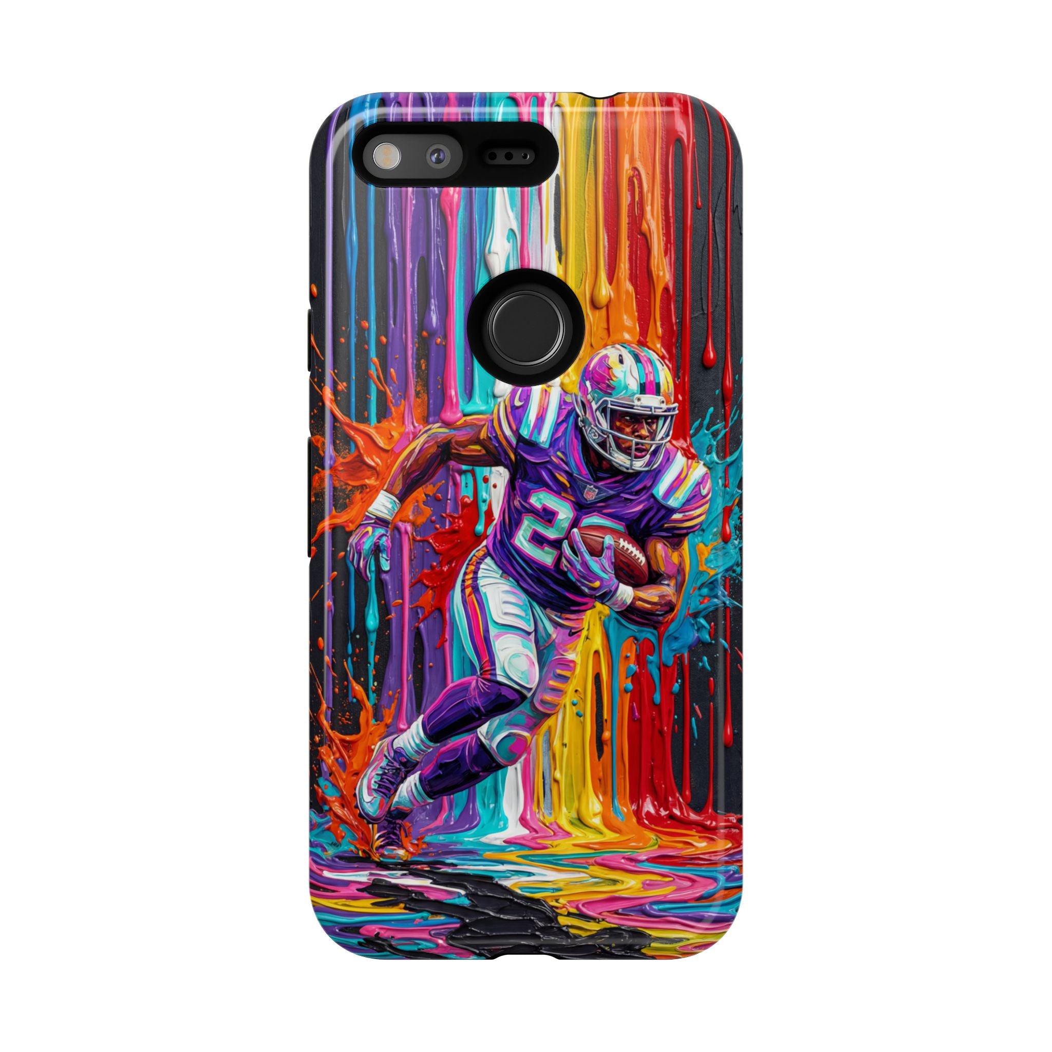 Vibrant American Football Runner Google Pixel Phone Case