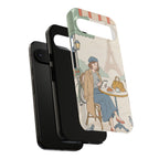 Paris Cafe  Google Pixel Phone Case | Cute Vintage Eiffel Tower Travel