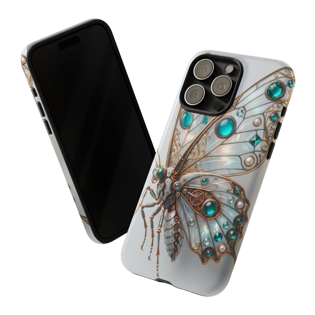 Butterfly Gem Phone Case — Steampunk Teal Jewel iPhone Case