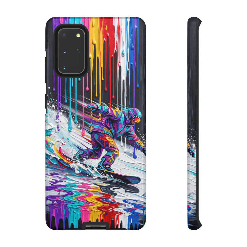 Colourful Snowboarder Art  Samsung Galaxy Phone Case