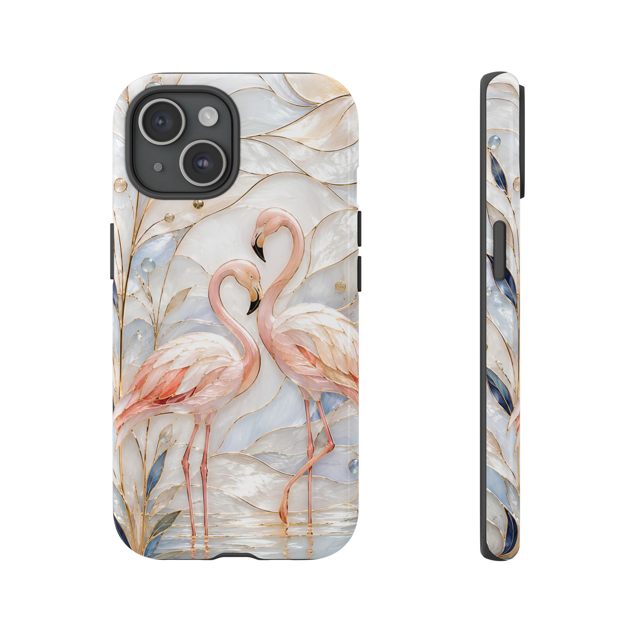 Flamingo iPhone Case | Stained Glass Bird Art