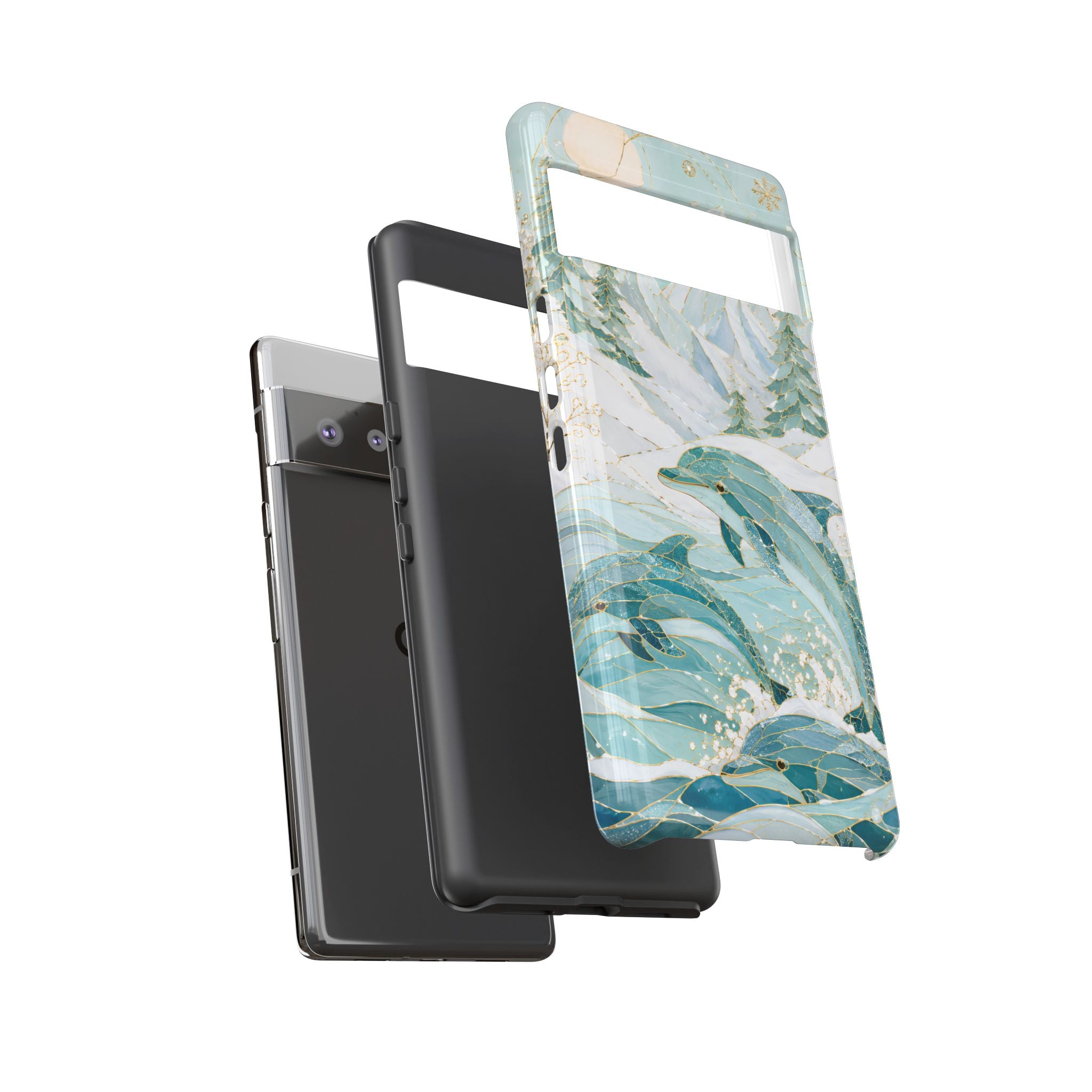 Dolphin Google Pixel Phone Case | Ocean Wave Phone Case