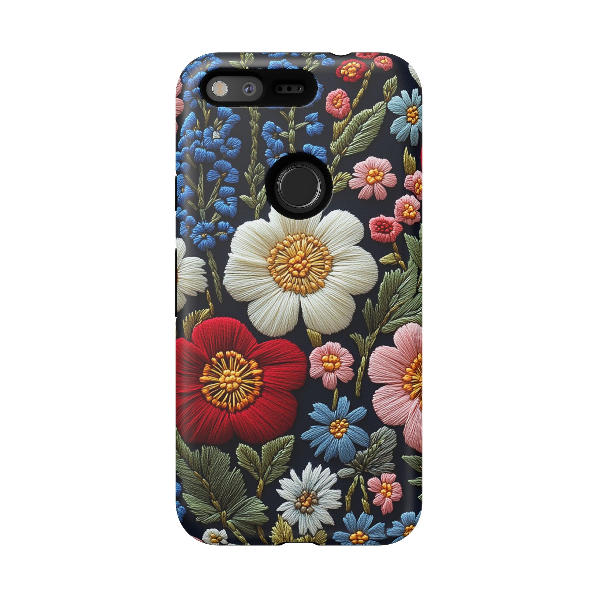 Floral Embroidered Garden Google Pixel Case