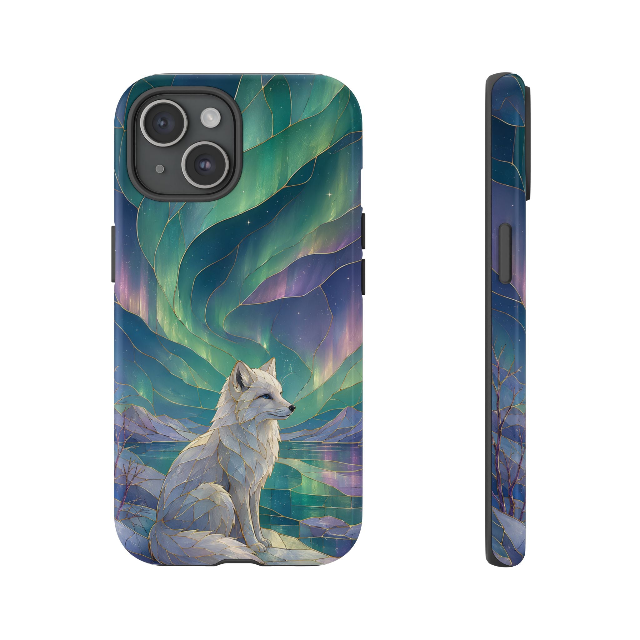 Arctic Fox iPhone Case | Northern Lights iPhone Case