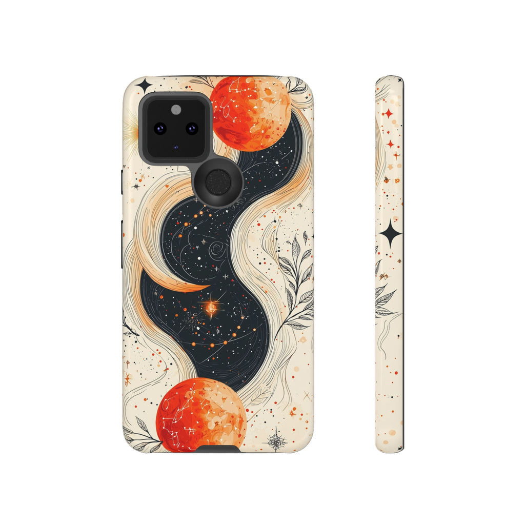 Astrology Galaxy Google Pixel Case | Red Moon Celestial