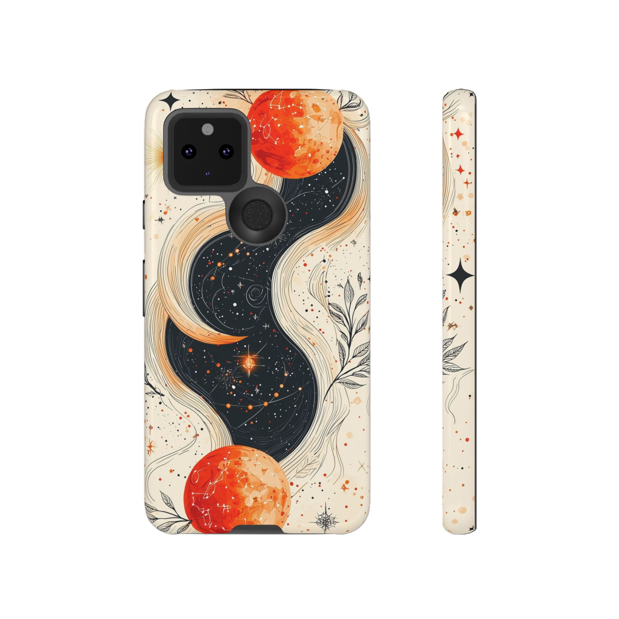 Astrology Galaxy Google Pixel Case | Red Moon Celestial