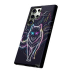 Neon Wolf Samsung Galaxy Phone Case | Mystic Glow Protective Tough Case