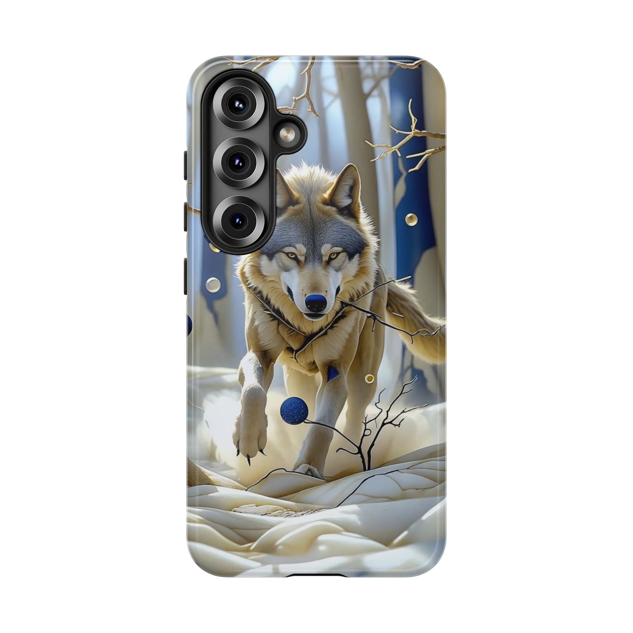 Wolf in Snow Samsung Galaxy Case — Rugged Wildlife