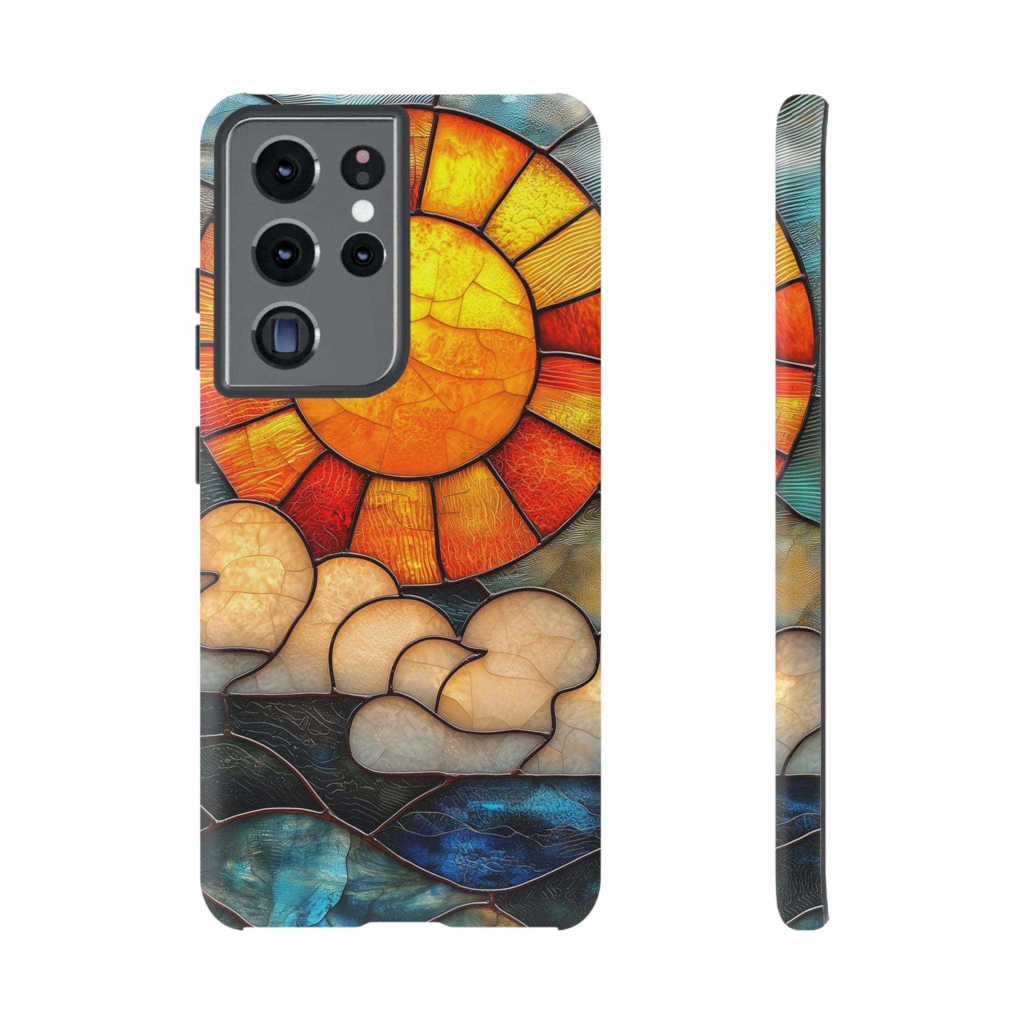 Stained Glass Sun & Clouds Samsung Galaxy Case