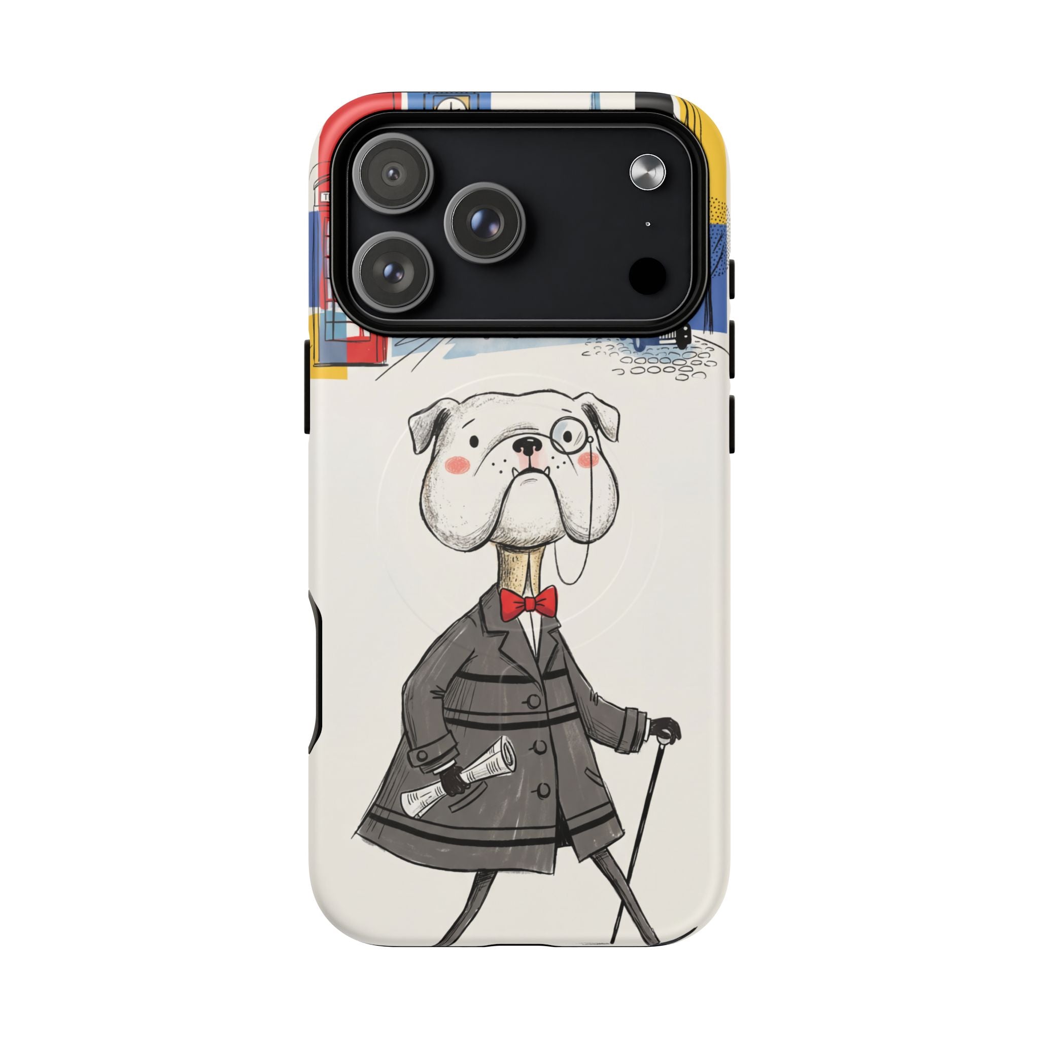 Vintage Dapper Gentleman Bulldog MagSafe iPhone Case