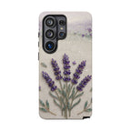 Lavender Bouquet Samsung Galaxy Phone Case — Floral Protective Phone Cover