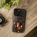 Fox Moon iPhone Case | Whimsical Floral Night Woodland Protective Case