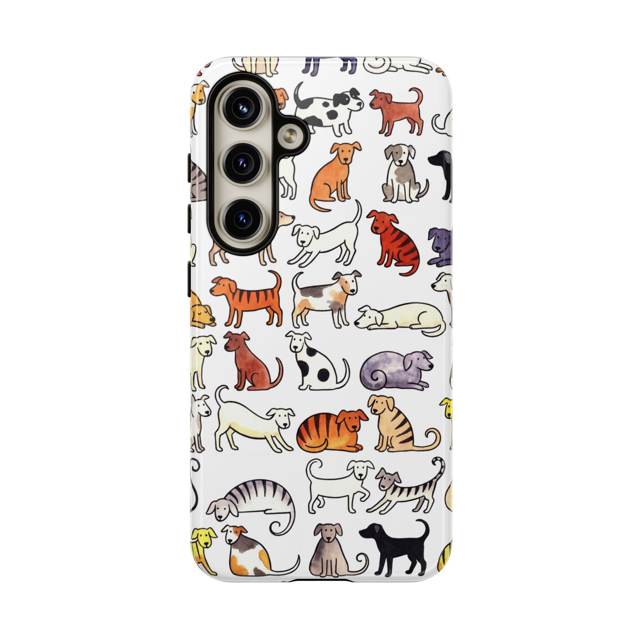 Dog Pattern Samsung Galaxy Case | Cute Colourful Dogs