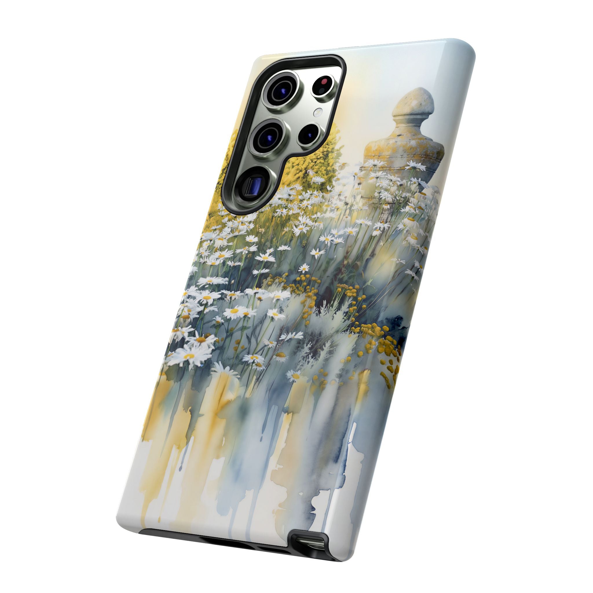 Watercolor Floral Daisy Garden Samsung Galaxy Phone Case