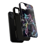 Cool Hoodie Neon Street Cat MagSafe iPhone Case