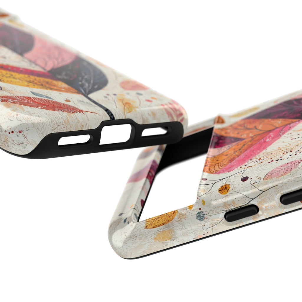 Autumn Leaf Tough Google Pixel Case | Watercolour Feathered Fall Design