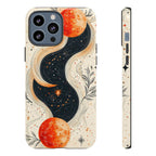 Astrology Galaxy iPhone Case | Red Moon Celestial