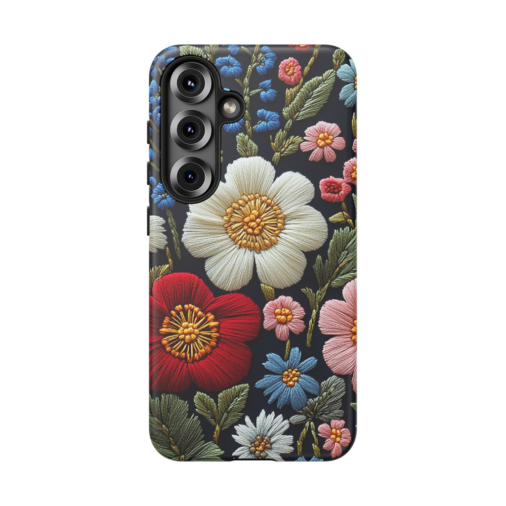 Floral Embroidered Garden Samsung Galaxy Case