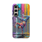 Colorful Breakdancer Graffiti Tough Samsung Galaxy Phone Case