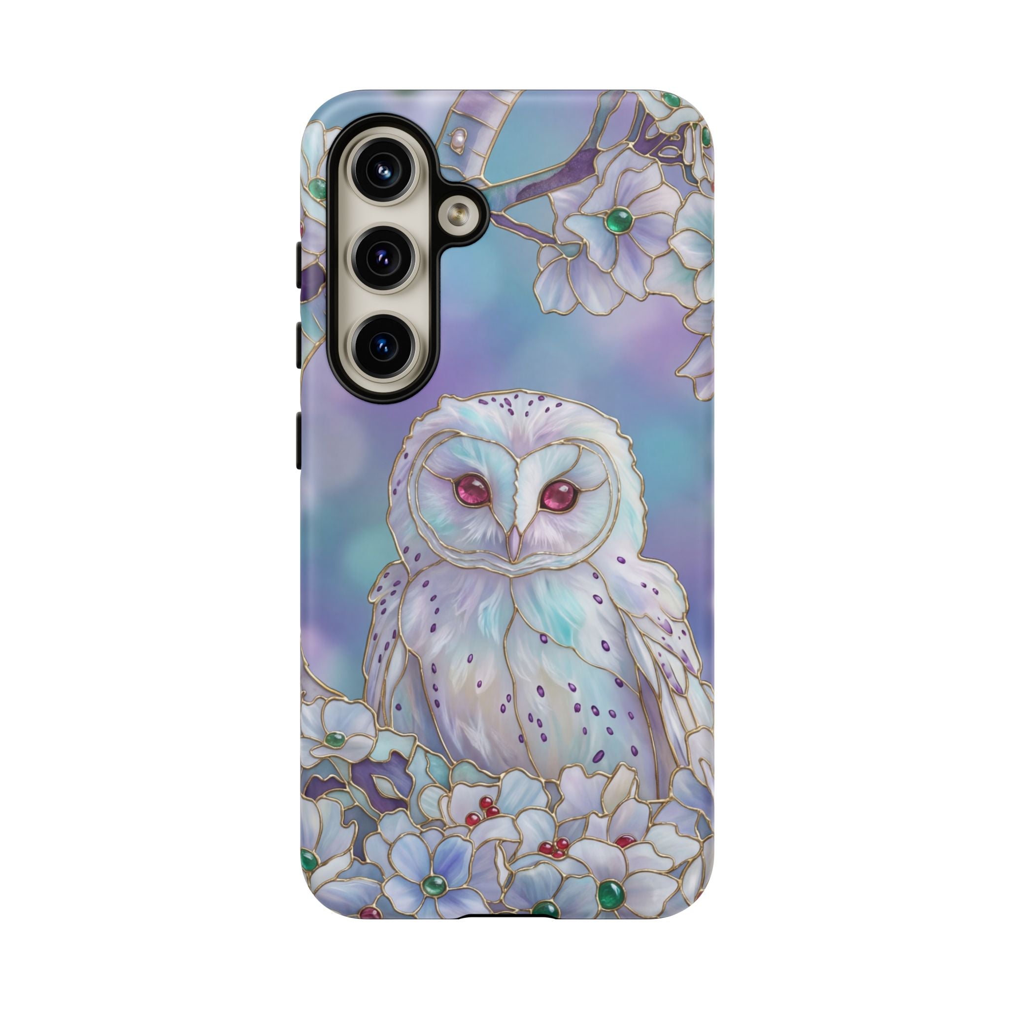 Floral Pastel Mystic Barn Owl Samsung Galaxy Case
