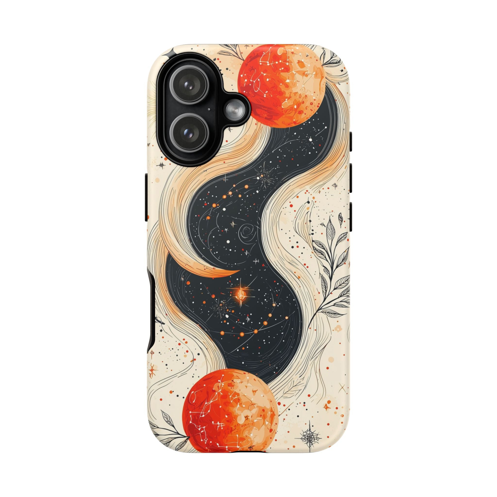 Astrology Galaxy iPhone Case | Red Moon Celestial