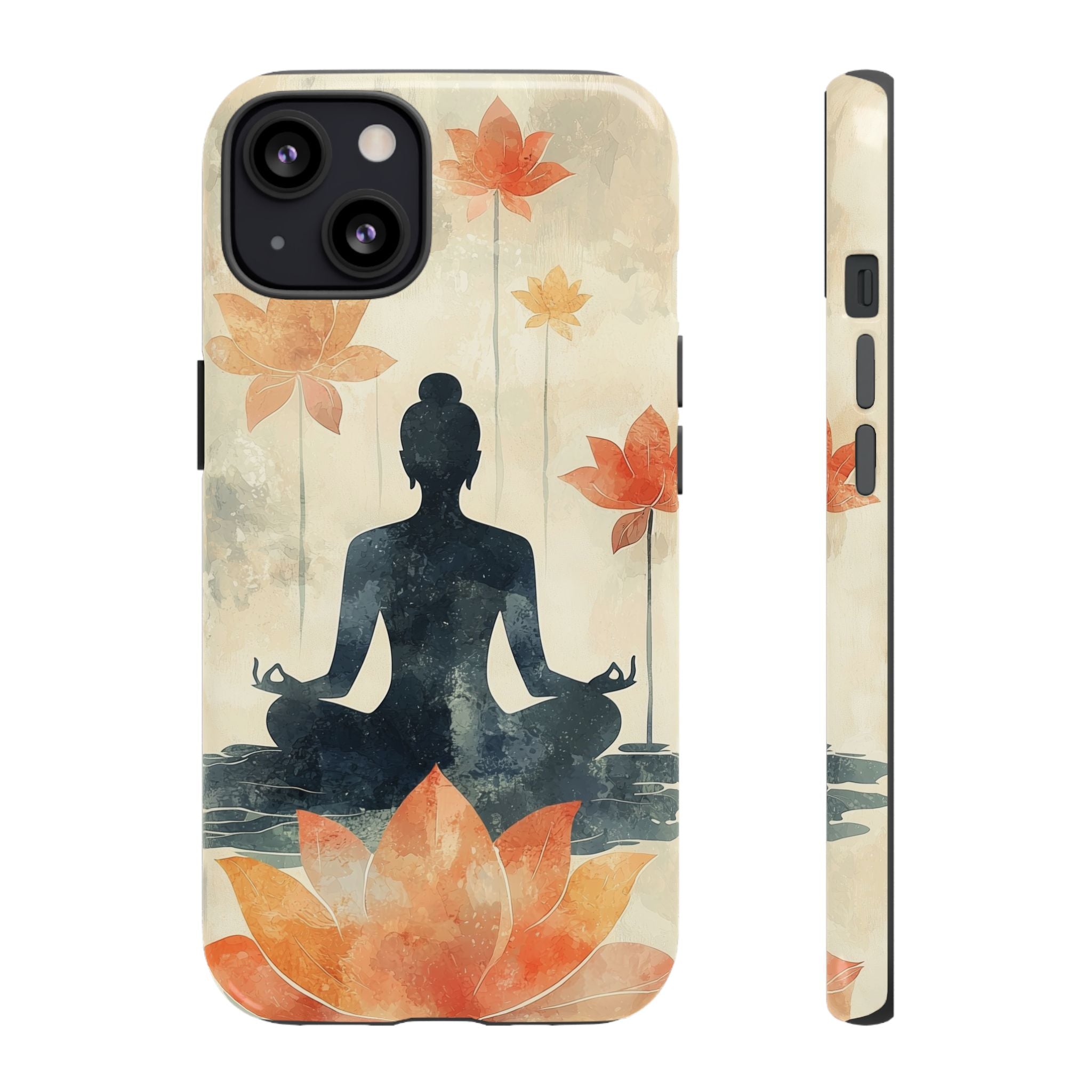 Yoga Lotus iPhone Case | Meditative Silhouette