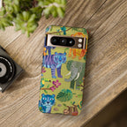 Jungle Animals Tough Google Pixel Phone Case | Colorful Tiger, Elephant & Monkey Protective Cover