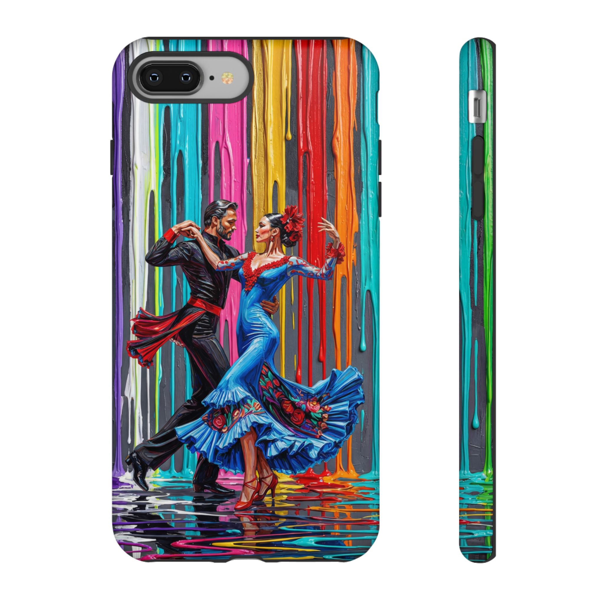 Colorful Tango iPhone Case | Vibrant Dancing Couple Art Protection