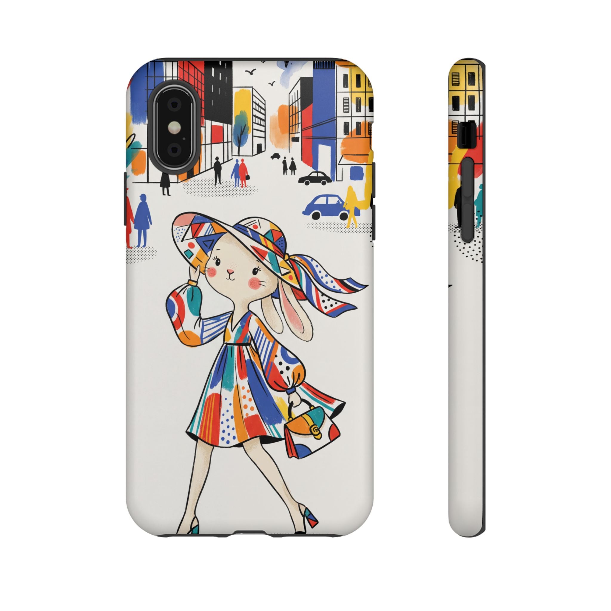 Chic Bunny City iPhone Case