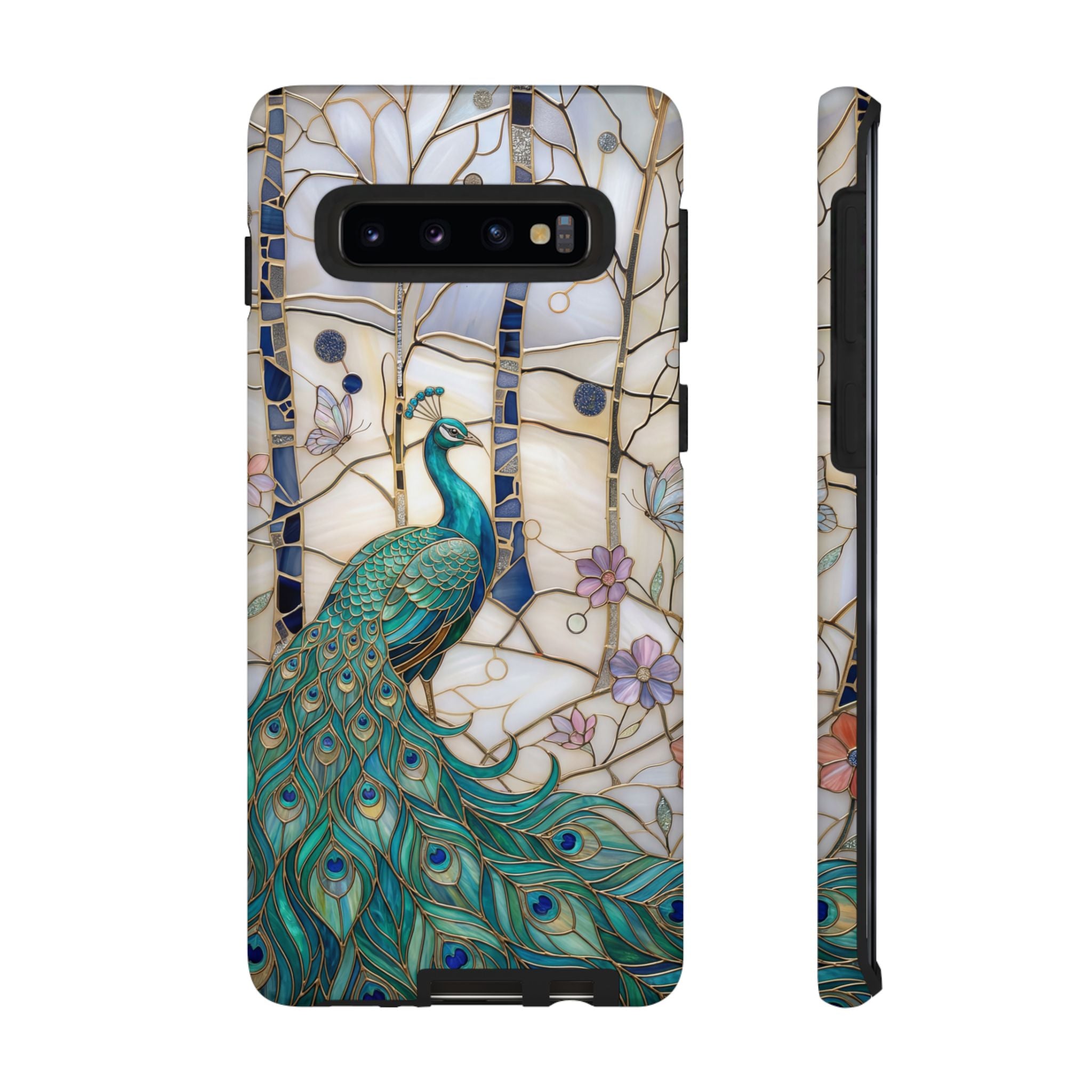 Peacock Stained Glass Samsung Galaxy Case