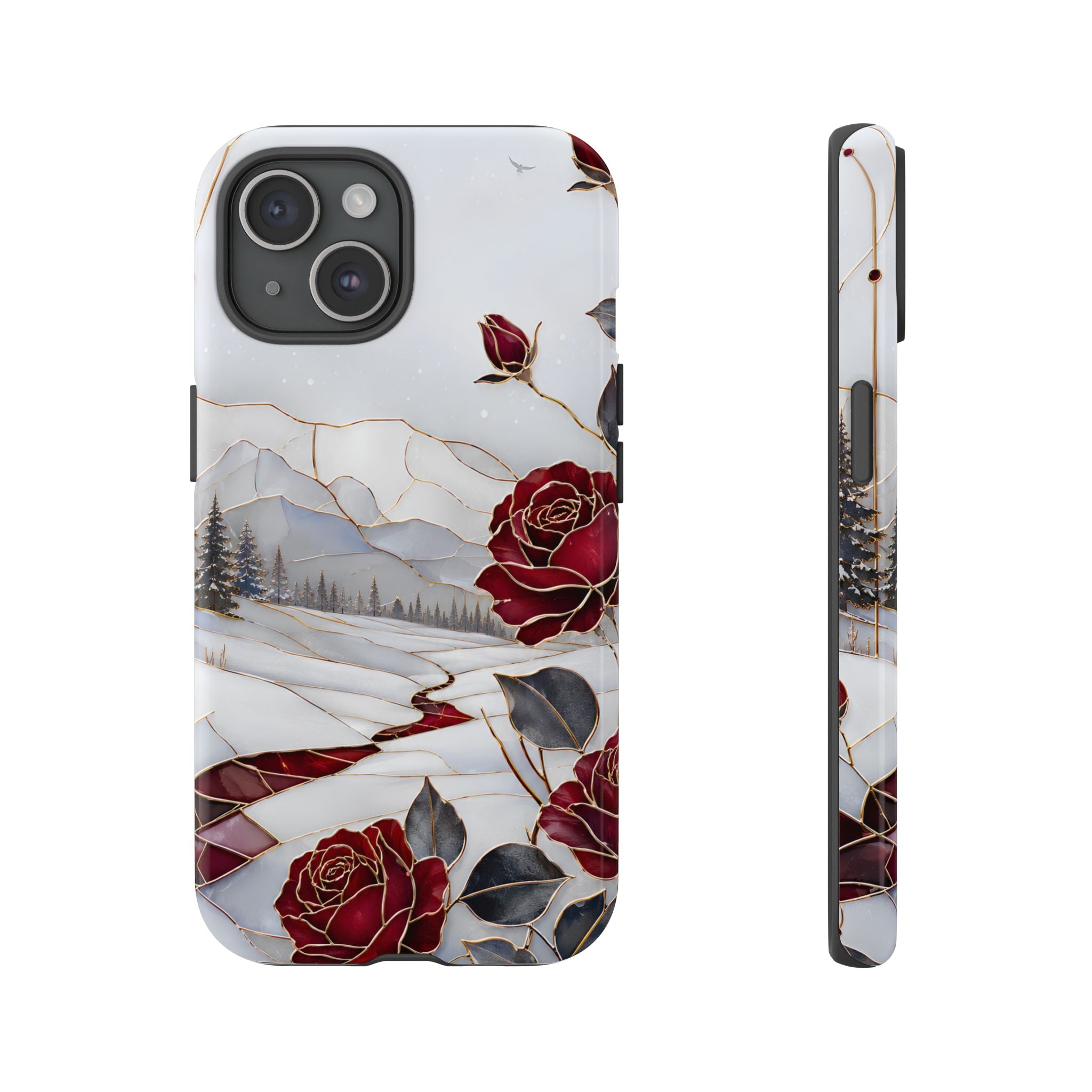Winter Rose iPhone Case | Red Floral iPhone Case