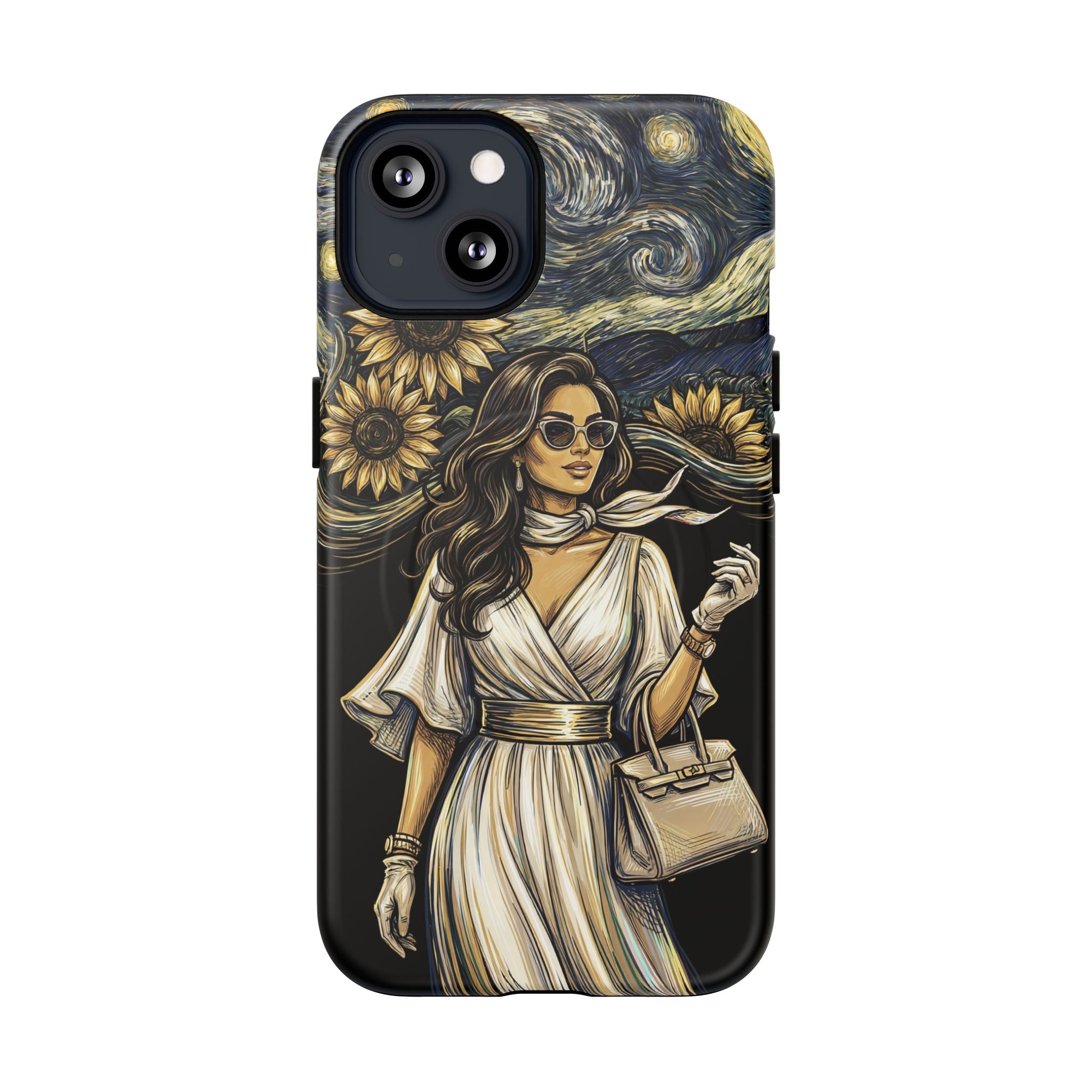 Van Gogh Night Sunflowers MagSafe iPhone Case | Chic Woman Art