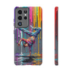 Colorful Breakdancer Graffiti Tough Samsung Galaxy Phone Case