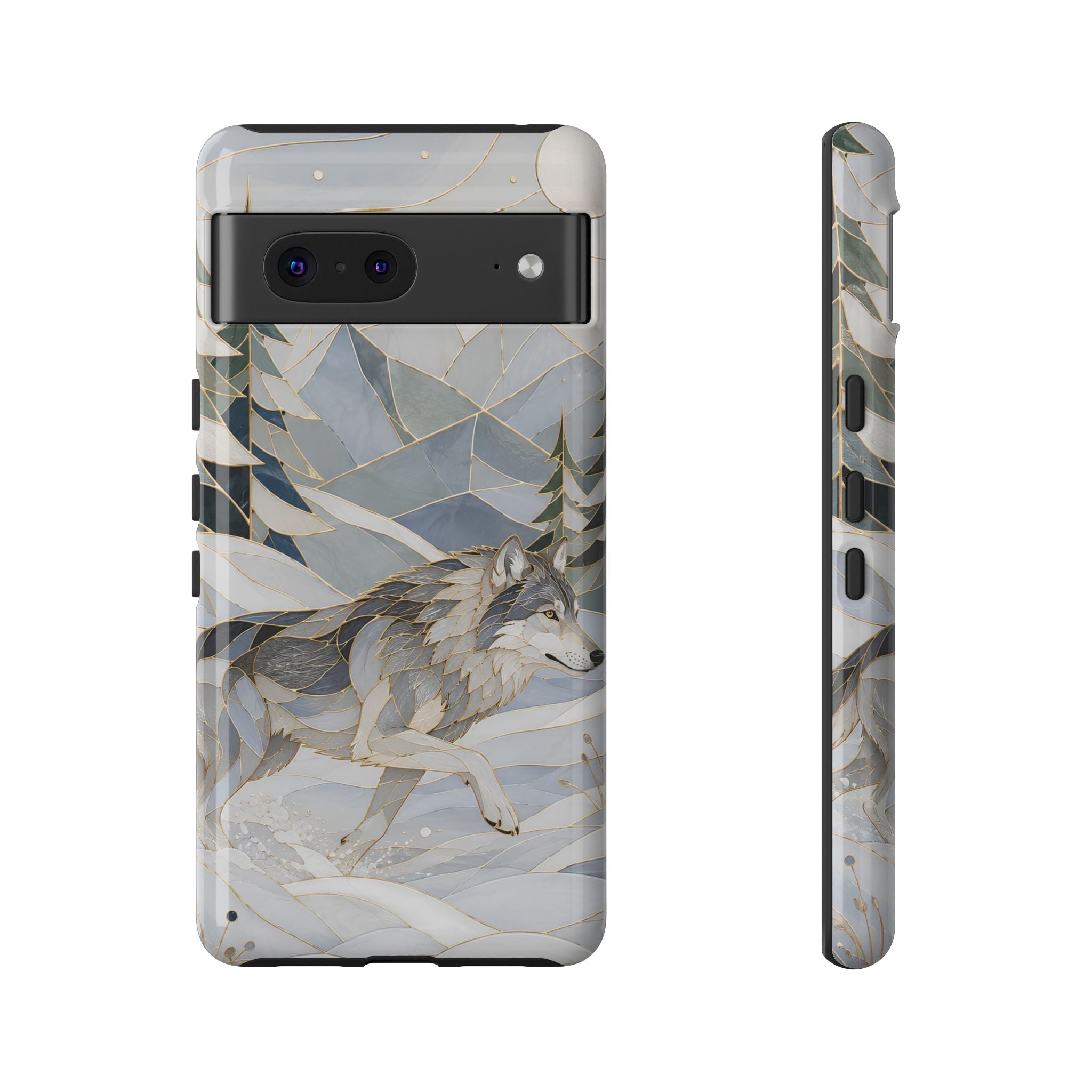 Winter Wolf Google Pixel Phone Case | Mountain Forest Phone Case