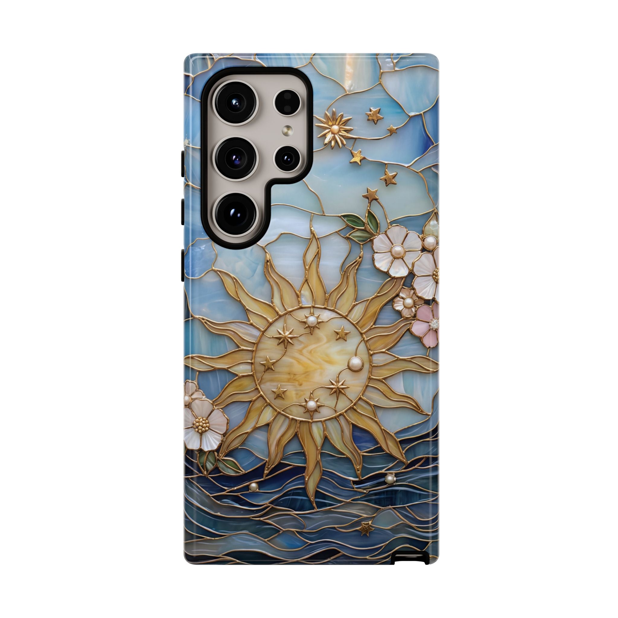 Stained Glass Floral Sun & Sea Tough Samsung Galaxy Case