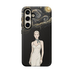 Cover per Samsung Galaxy Fantasia Notte Stellata | Illustrazione Donna Elegante
