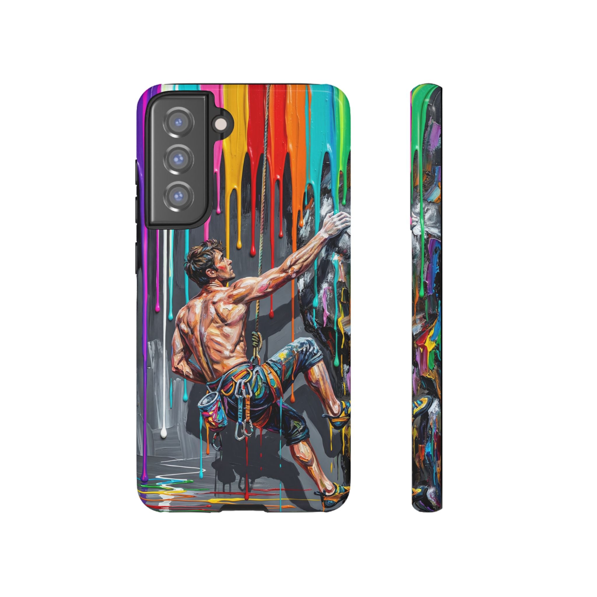 Colourful Rock Climber Art Protective Samsung Galaxy Phone Case