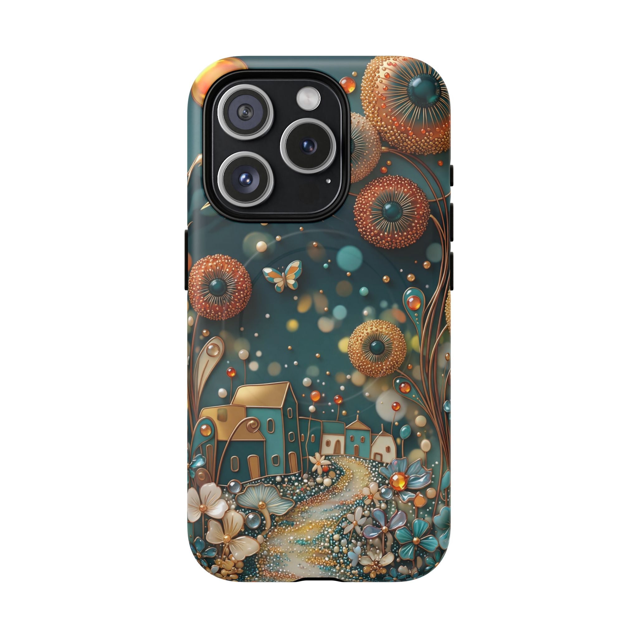 Custodia MagSafe per iPhone con fantasia floreale | Design Dreamy Cottage Garden