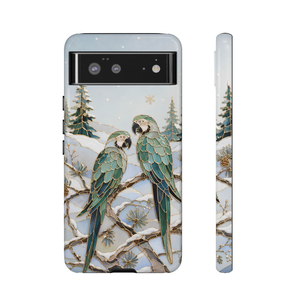 Parrot Google Pixel Phone Case | Winter Bird Phone Case