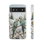 Parrot Google Pixel Phone Case | Winter Bird Phone Case