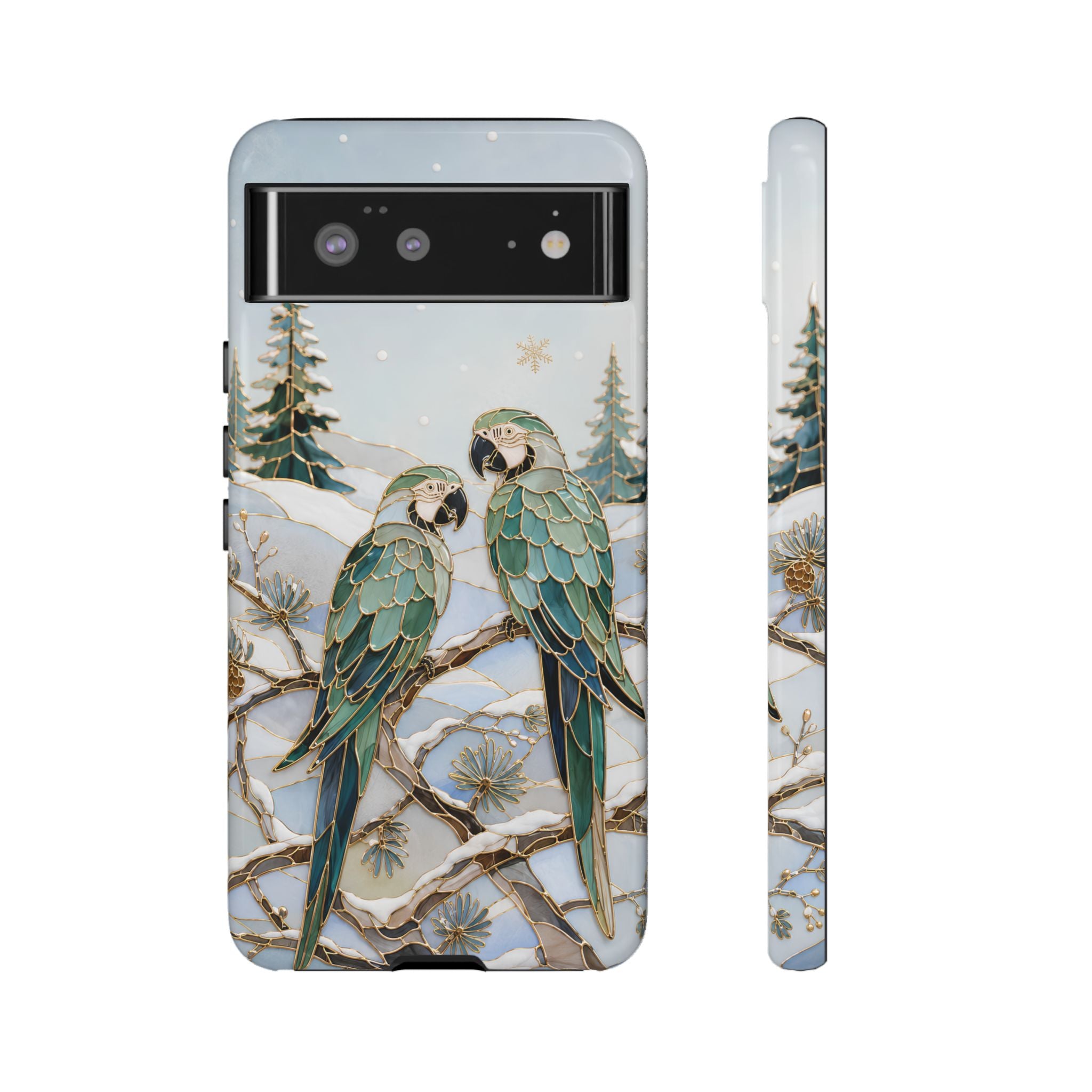 Parrot Google Pixel Phone Case | Winter Bird Phone Case
