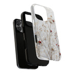 Ladybug Floral iPhone Case | White Flower iPhone Case