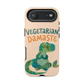 Cute Dinosaur Tough iPhone Case | Whimsical Meditating Dino Cover
