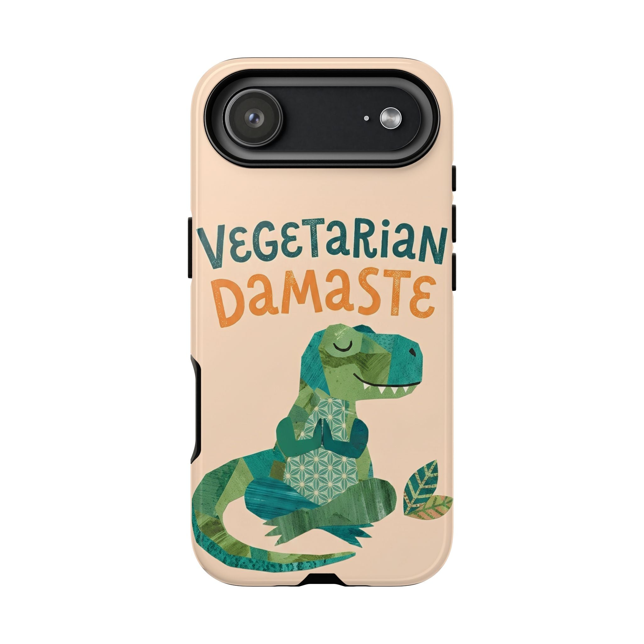 Cute Dinosaur Tough iPhone Case | Whimsical Meditating Dino Cover