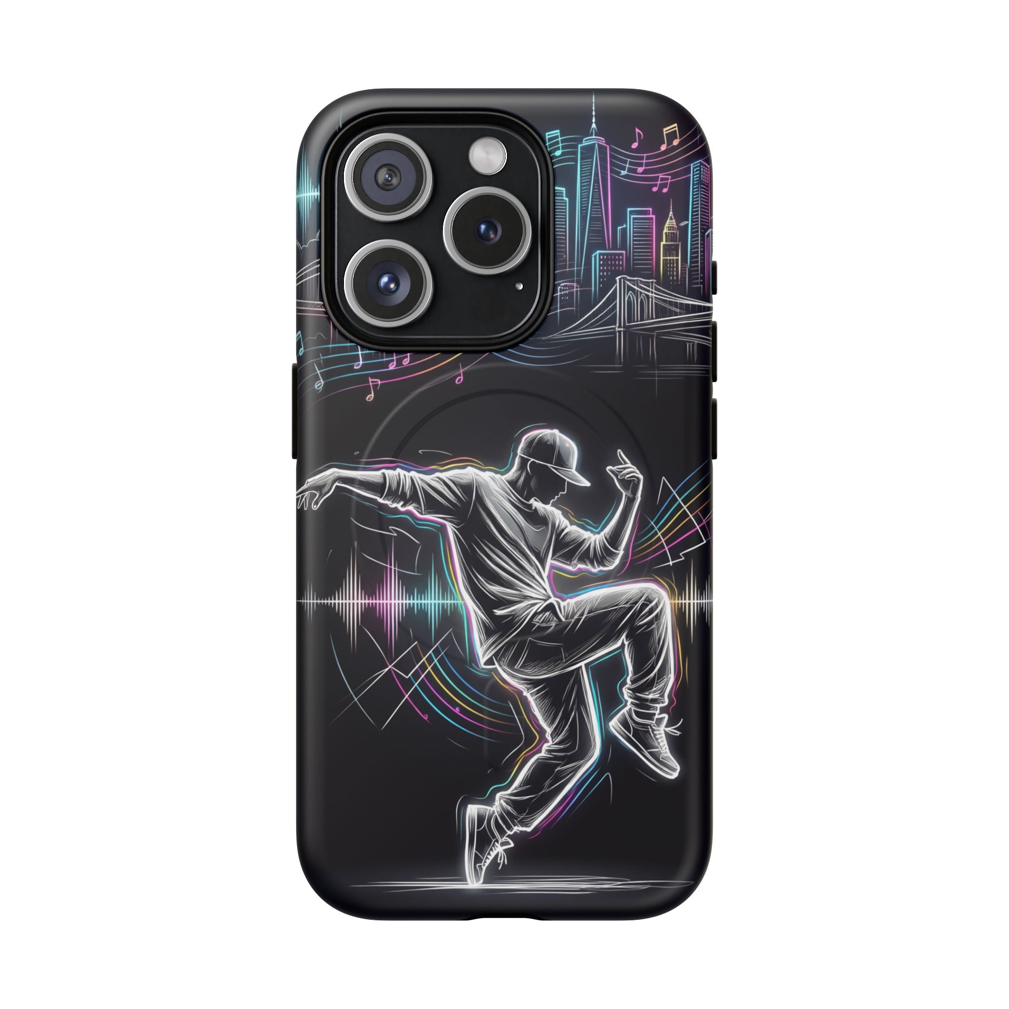 Dancer Neon Skyline MagSafe iPhone Case